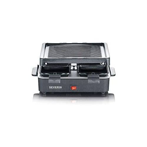  Severin SEVERIN Mini Raclette-Grill, ca. 600 W, Inkl. 4 Pfannchen, RG 2686