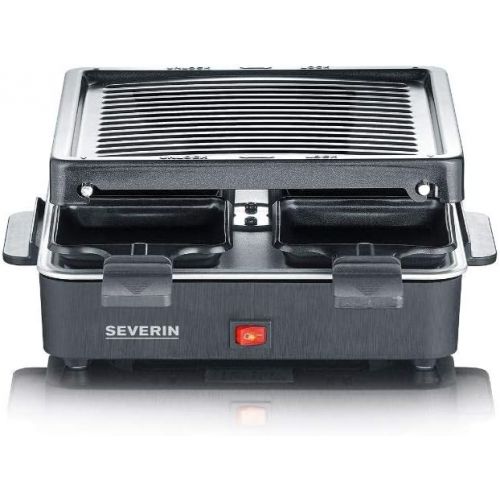  Severin SEVERIN Mini Raclette-Grill, ca. 600 W, Inkl. 4 Pfannchen, RG 2686