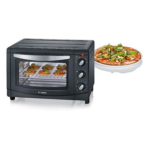  Severin SEVERIN TO 2060 Back- und Toastofen (1.500 W, Inkl. Grillrost und Backblech, 20 L) silber /schwarz