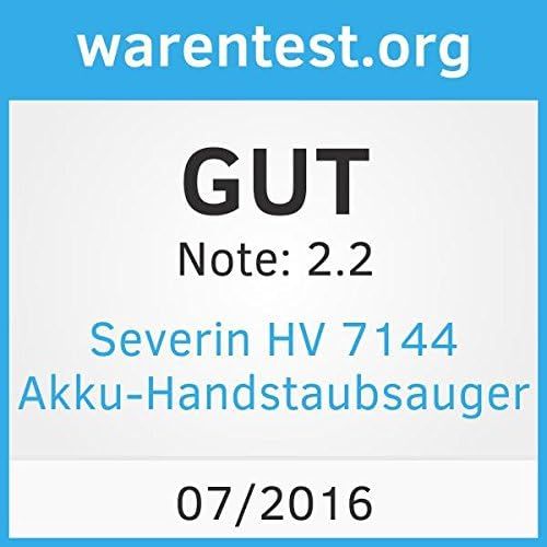  SEVERIN Severin HV 7144, Nass/Trocken-Handsauger, 7,4V Lithium-Ionen Akku, Inklusive 12V-Autoladekabel und 3 Aufsatzen, S´POWER home & car Li 20, Weiss/Rot