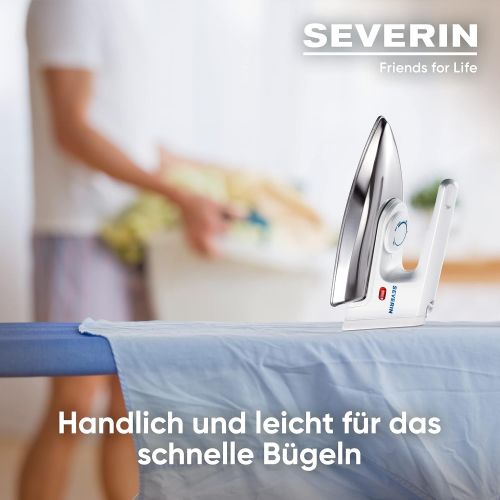  Severin SEVERIN Buegeleisen mit Alu-Feinschliffsohle, ca. 1.200 W, BA 3211, Weiss