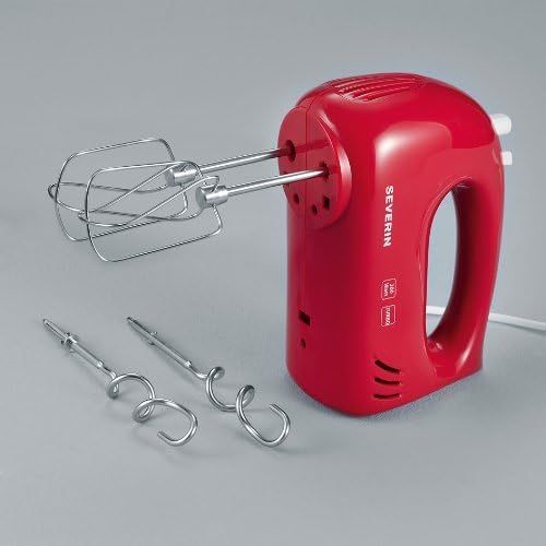  SEVERIN Handmixer, ca. 300 W, HM 3821, Weiss/Rot