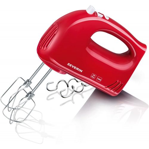  SEVERIN Handmixer, ca. 300 W, HM 3821, Weiss/Rot