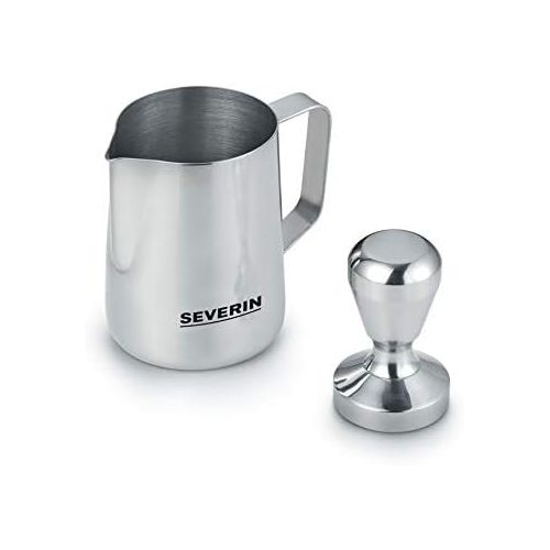  SEVERIN Espresa Plus KA 5995 Espressomaschine (ca. 1350 W, massiver und professioneller Siebtrager inkl. ideale Starterset und Manometer, einstellbare Temperatur und speicherbare T