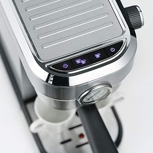  SEVERIN Espresa Plus KA 5995 Espressomaschine (ca. 1350 W, massiver und professioneller Siebtrager inkl. ideale Starterset und Manometer, einstellbare Temperatur und speicherbare T