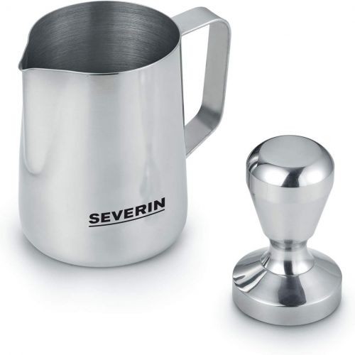  SEVERIN Espresa Plus KA 5995 Espressomaschine (ca. 1350 W, massiver und professioneller Siebtrager inkl. ideale Starterset und Manometer, einstellbare Temperatur und speicherbare T