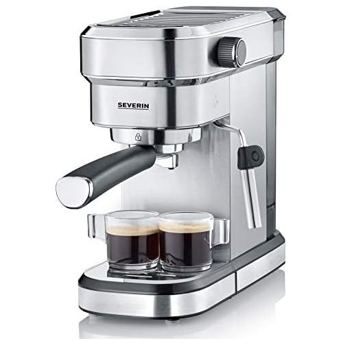  SEVERIN Espresa KA 5994 Espressomaschine (ca. 1350 W, massiver und professioneller Siebtrager (Gewicht ca. 450 g) einstellbare Temperatur und speicherbare Tassenfuellmenge)