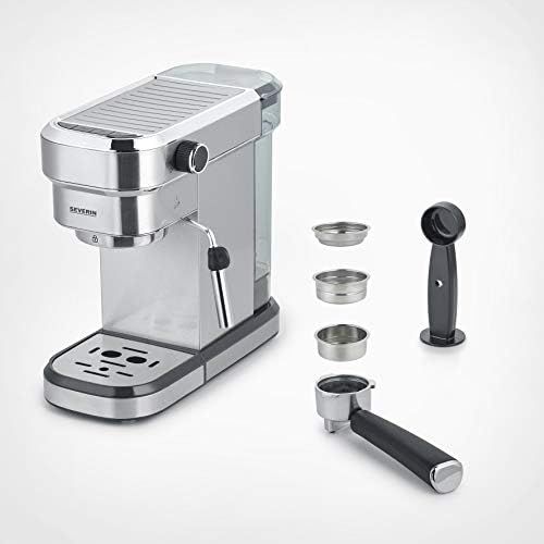  SEVERIN Espresa KA 5994 Espressomaschine (ca. 1350 W, massiver und professioneller Siebtrager (Gewicht ca. 450 g) einstellbare Temperatur und speicherbare Tassenfuellmenge)