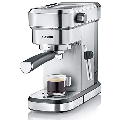  SEVERIN Espresa KA 5994 Espressomaschine (ca. 1350 W, massiver und professioneller Siebtrager (Gewicht ca. 450 g) einstellbare Temperatur und speicherbare Tassenfuellmenge)