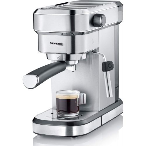  SEVERIN Espresa KA 5994 Espressomaschine (ca. 1350 W, massiver und professioneller Siebtrager (Gewicht ca. 450 g) einstellbare Temperatur und speicherbare Tassenfuellmenge)