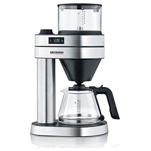  SEVERIN KA 5760 Filterkaffeemaschine Caprice“, 1450, 1 Liter, Edelstahl-gebuerstet/schwarz-matt