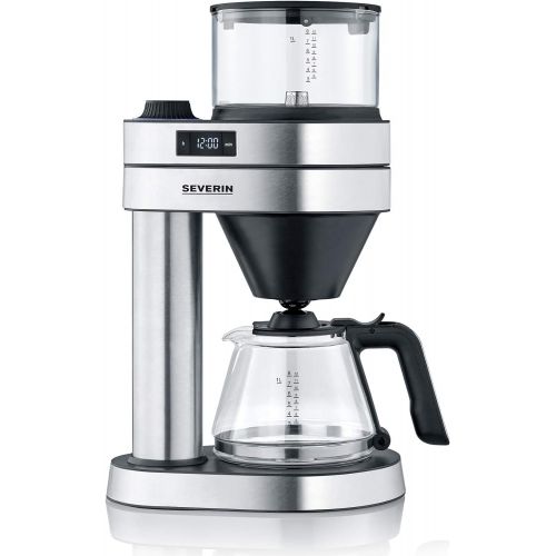  SEVERIN KA 5760 Filterkaffeemaschine Caprice“, 1450, 1 Liter, Edelstahl-gebuerstet/schwarz-matt