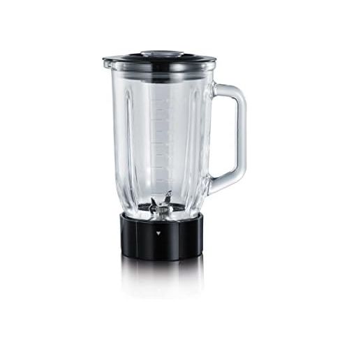  SEVERIN Multimixer SM 3737 mit Smoothie Mix & Go (Inkl. 1 L Mixbehalter und 600 ml Trinkbecher mit Deckel, ca. 500 W) edelstahl/schwarz