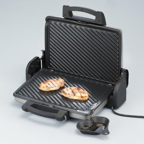  SEVERIN KG 2389 Kontaktgrill (1.800 W, Zum Grillen und Toasten) Silber/schwarz