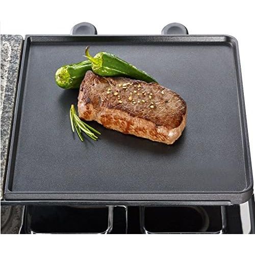  Severin RG 2344 Raclette Grill mit Naturgrillstein (1400 Watt, 0,02 L)