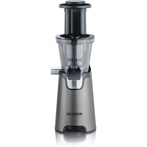  SEVERIN ES 3571 Slow Juicer (150 W, Inkl. Frozen-Fruits-Aufsatz) metallic grau/schwarz/edelstahl