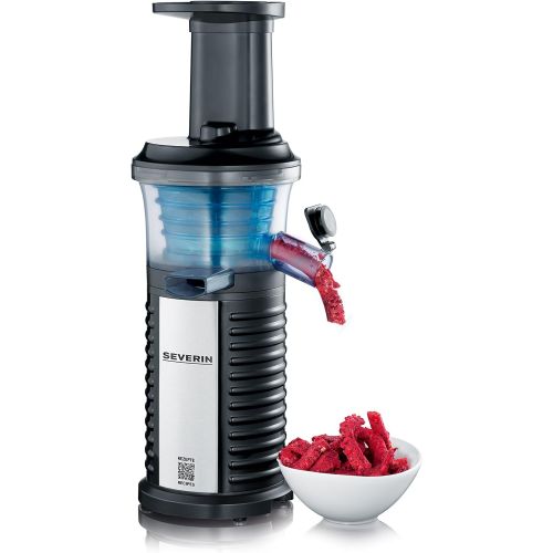  SEVERIN ES 3569 Slow Juicer (150 W, Inkl. Frozen-Fruits-Aufsatz) schwarz/edelstahl