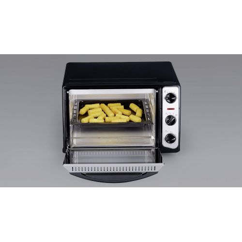  SEVERIN TO 2034 Back- und Toastofen (1.500 W, Inkl. Grillrost und Backblech, 20 L) silber /schwarz