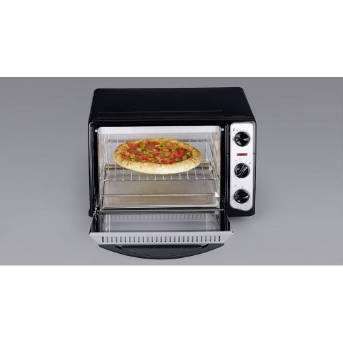  SEVERIN TO 2034 Back- und Toastofen (1.500 W, Inkl. Grillrost und Backblech, 20 L) silber /schwarz