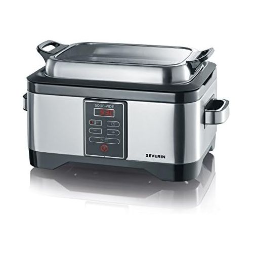  SEVERIN SV 2447 Sous-Vide Garer (6 L Fassungsvermoegen, Timer) edelstahl/schwarz