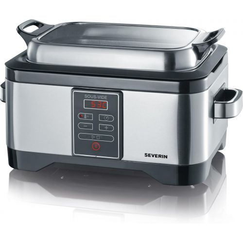  SEVERIN SV 2447 Sous-Vide Garer (6 L Fassungsvermoegen, Timer) edelstahl/schwarz