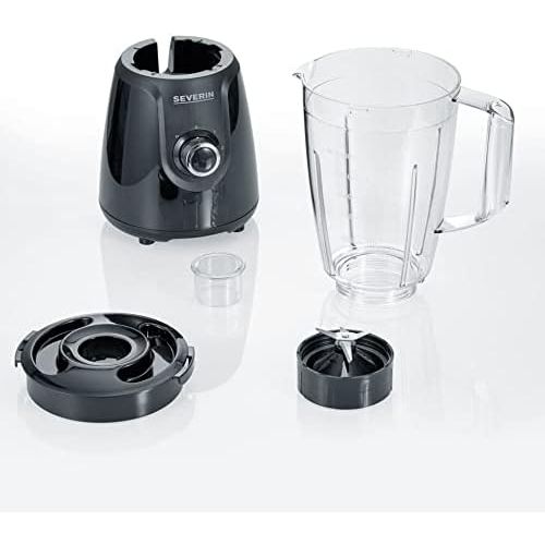  [아마존베스트]SEVERIN Stand mixer with removable mixing container, 1.5 L, approx. 600 W, SM 3707, black