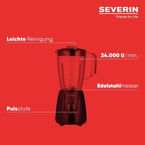  [아마존베스트]SEVERIN Stand mixer with removable mixing container, 1.5 L, approx. 600 W, SM 3707, black