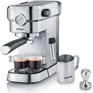 [아마존베스트]Severin Espresa KA Espresso Machine (approx. 1350 W, solid and professional portafilter holder (weight approx. 450 g) adjustable temperature and cup filling capacity memory)