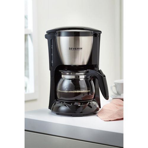  [아마존베스트]Severin KA 4805 - coffee makers (Freestanding, Ground coffee, Manual, Coffee, Black, Stainless steel, Stainless steel)