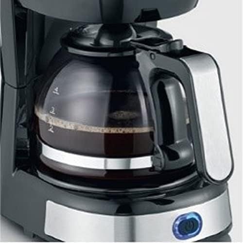  [아마존베스트]SEVERIN Filter Coffee Maker, Compact Design, Brushed Stainless Steel/Black, KA 4808