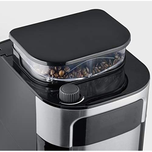 [아마존베스트]SEVERIN KA 4814 Filter Coffee Machine with Stainless Steel Grinder and Thermos Jug, Finest Grinding and Individually Selectable Grinding Degree, 1000 W, for up to 8 Cups / Approx.