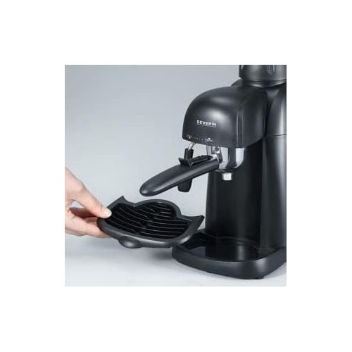  [아마존베스트]SEVERIN KA 5978 Espresso Machine with Serving Jug and Measuring Spoon, Up to 4 Cups, Black