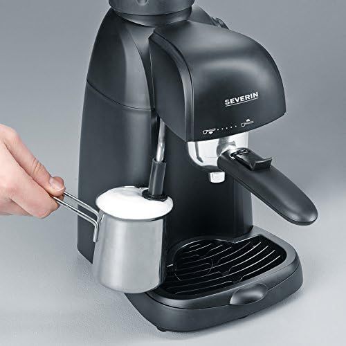  [아마존베스트]SEVERIN KA 5978 Espresso Machine with Serving Jug and Measuring Spoon, Up to 4 Cups, Black