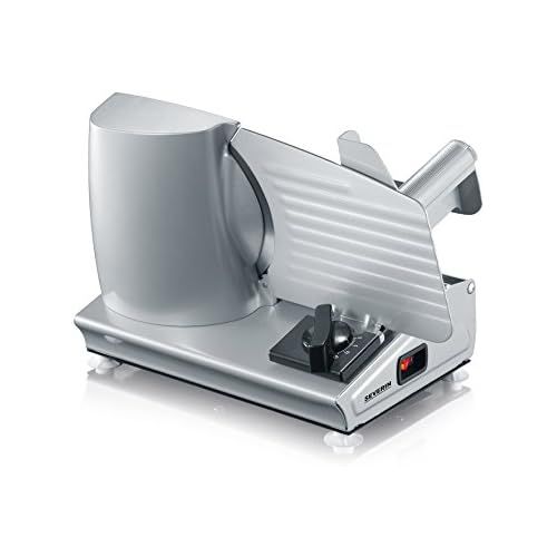  [아마존베스트]Severin AS 3915 All-Purpose Slicer (180 W, Including Ham Blade, Stainless Steel Blades) - Silver