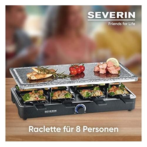  [아마존베스트]Severin Raclette Party Grill with Natural Grill Stone