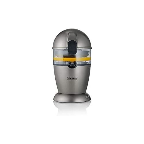  [아마존베스트]SEVERIN Fully automatic citrus juicer, electric juicer for high juice yield directly into the glass, orange press with easy-clean concept, metallic grey / black, CP 3537