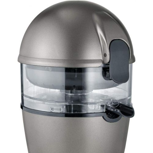  [아마존베스트]SEVERIN Fully automatic citrus juicer, electric juicer for high juice yield directly into the glass, orange press with easy-clean concept, metallic grey / black, CP 3537