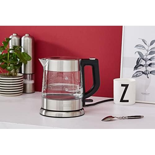  [아마존베스트]Severin WK 3468 Glass Kettle, Black, Stainless Steel