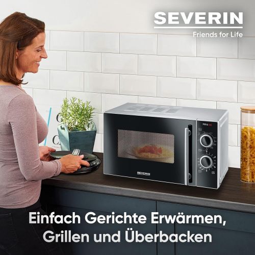  [아마존베스트]SEVERIN Microwave oven with grill function, approx. 20L: approx. 700 W, grill function approx. 900 W., 000