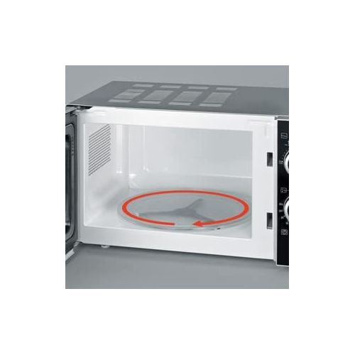  [아마존베스트]SEVERIN MW 7862 Microwave (700W, Including Turntable (diameter 24.5 cm) with timer function) silver/black