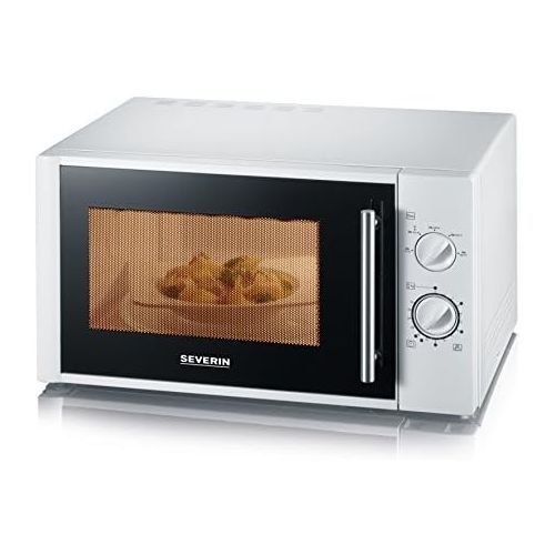  [아마존베스트]SEVERIN microwave, incl. Turntable (Ø 31,5cm), with timer function, 900W, MW 7873, white