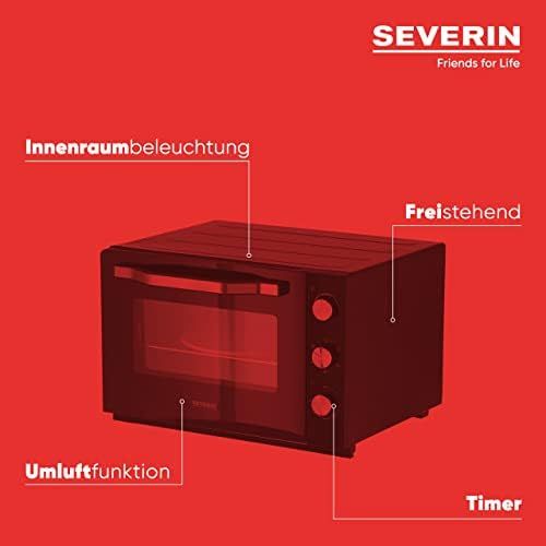  [아마존베스트]-Service-Informationen SEVERIN TO 2066 XXL Baking and Toast Oven, 60 Litre Cooking Space, 2,200 W, Includes Grill Grate, Baking Tray, Rotisserie and Pizza Stone, Black, High Temperature Paint