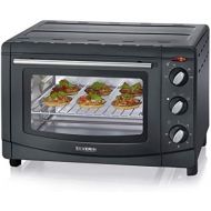 [아마존베스트]-Service-Informationen SEVERIN TO 2067 Baking and Toast Oven, 20 Litre Cooking Capacity, 1500 W, Includes Grill and Baking Tray, Black, High Heat Resistant Finish