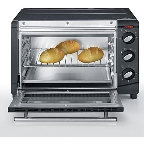  [아마존베스트]-Service-Informationen SEVERIN TO 2067 Baking and Toast Oven, 20 Litre Cooking Capacity, 1500 W, Includes Grill and Baking Tray, Black, High Heat Resistant Finish