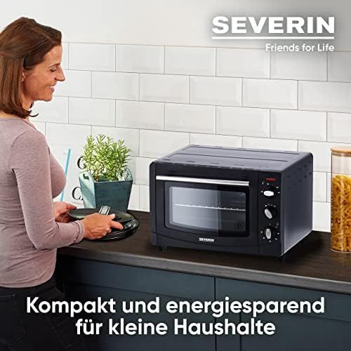  [아마존베스트]-Service-Informationen SEVERIN TO 2067 Baking and Toast Oven, 20 Litre Cooking Capacity, 1500 W, Includes Grill and Baking Tray, Black, High Heat Resistant Finish