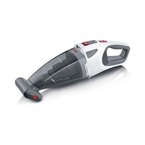  [아마존베스트]SEVERIN HV7146, cordless handheld vacuum cleaner, grey-white-red