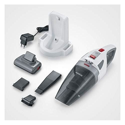  [아마존베스트]SEVERIN HV7146, cordless handheld vacuum cleaner, grey-white-red