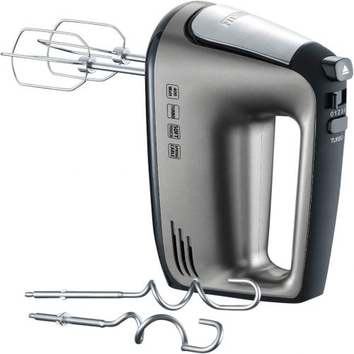  SEVERIN 3420 000 WK 3420 kettle, 2200, 1.7 litres, glass/stainless steel brushed/black and hand mixer with spiral cable, approx. 400 W, HM 3832, silver/black