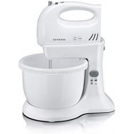 SEVERIN HM 3810 Hand Mixer Set 300 W Includes Table Stand and 3 L Mixing Bowl White/Grey