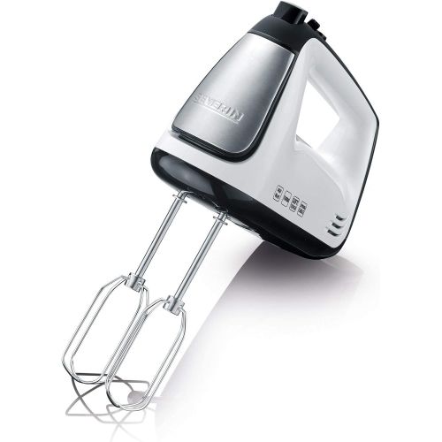  SEVERIN Hand Mixer with Spiral Cable, Approx. 400 W, HM 3830, 28.5, Stainless steel / white